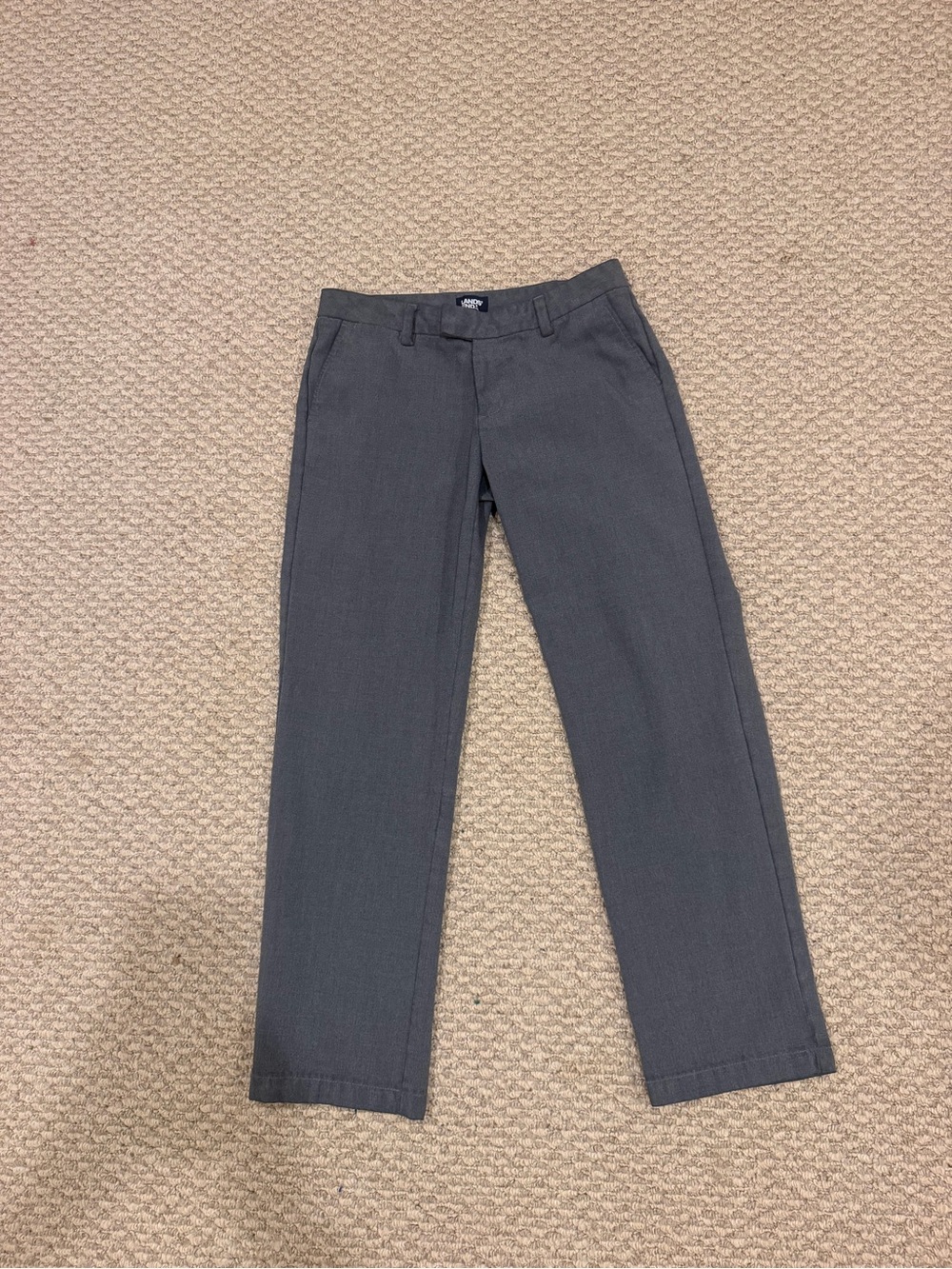 Lands' End Women’s Dark Gray Dress Pants - Straight Leg